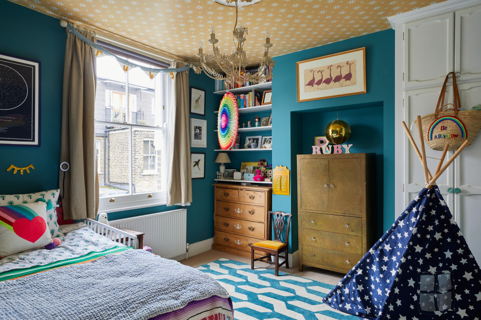 Kids' room - eclectic kids' room idea in London