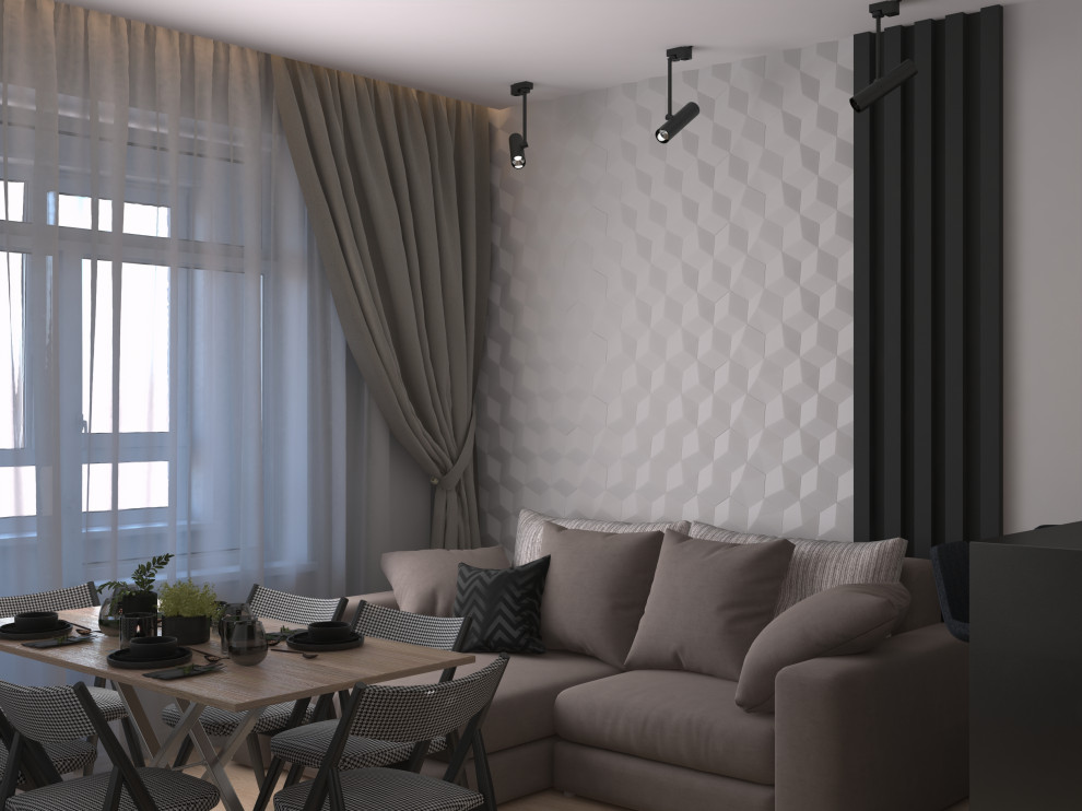 Квартира для семьи с тремя детьми "Стоун терапия"