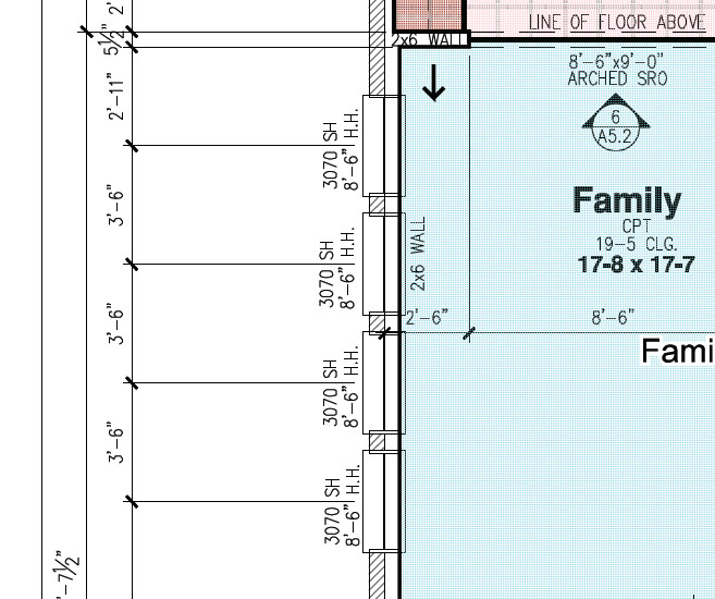 Help me read the plan for window measurements