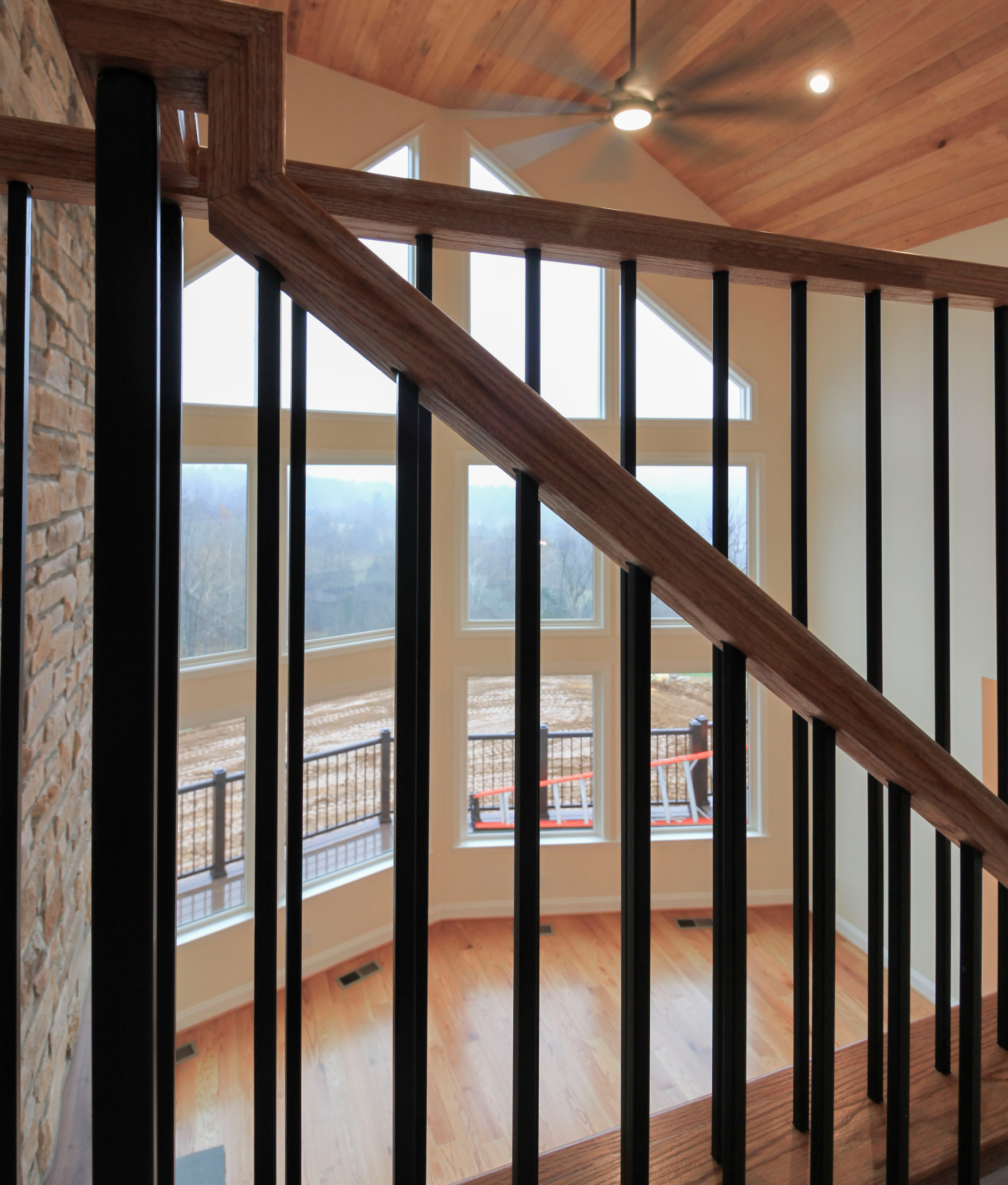 97_Airy Straight-Floating Staircase in Transitional-Mountain Home, Luray, VA 228