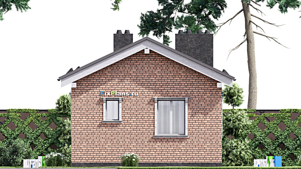 Проект одноэтажного дома 6х9м S40м2 F-14939
