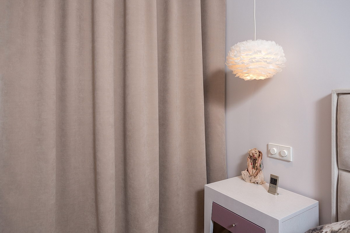 Шторы в интерьере 2х комнатной квартиры