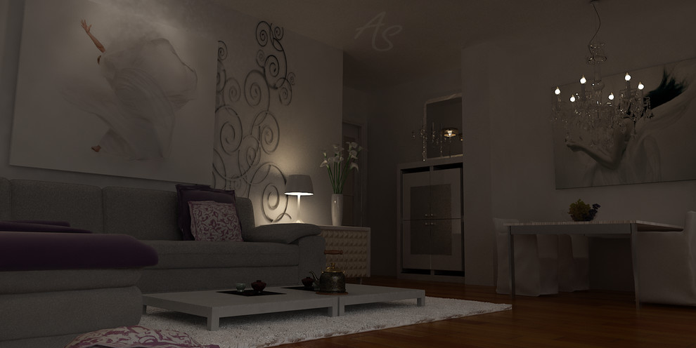 Living room design project (3D Max & Vray) & Refurbishment