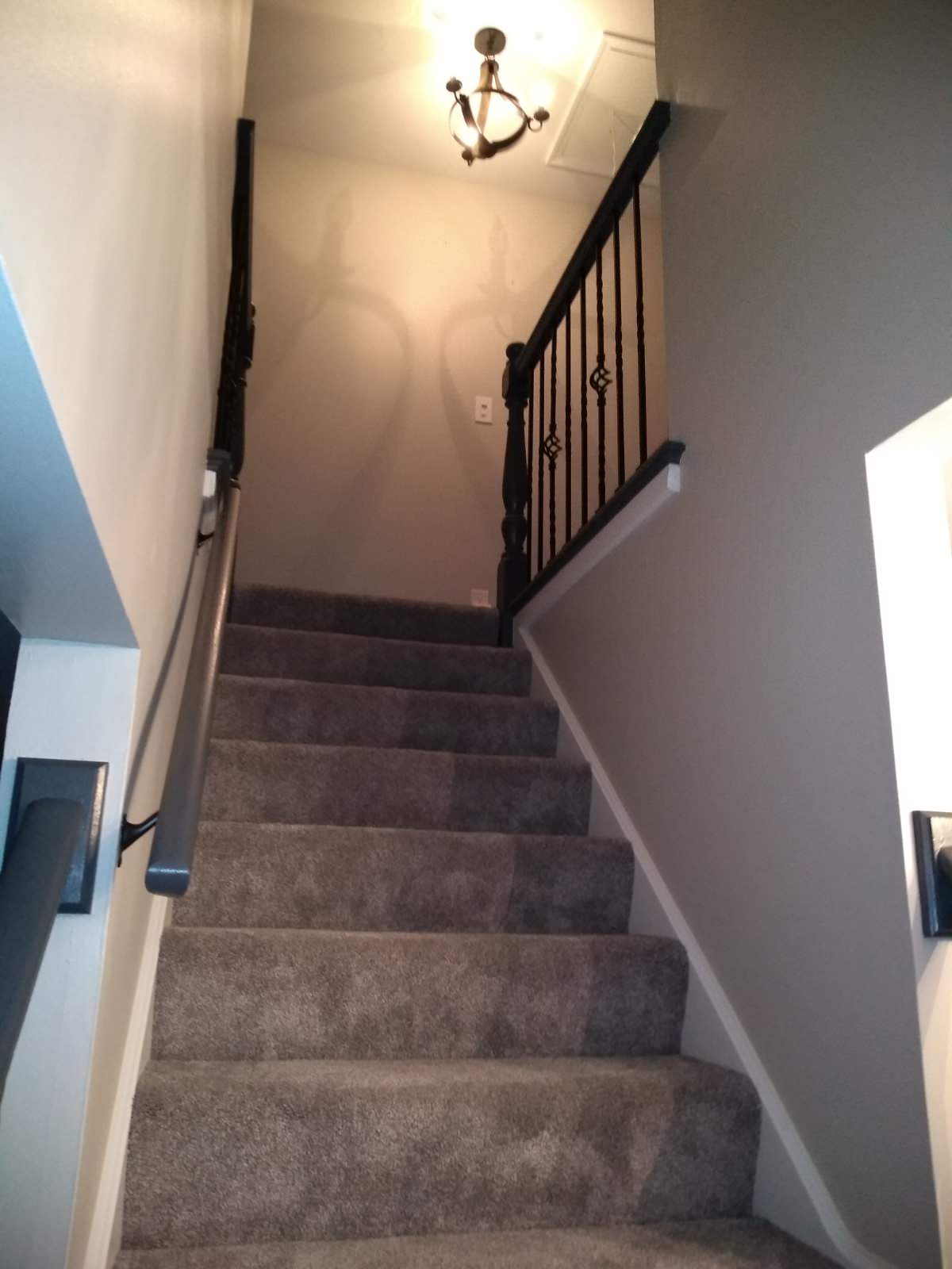 Modernized stairs - contemporary gray