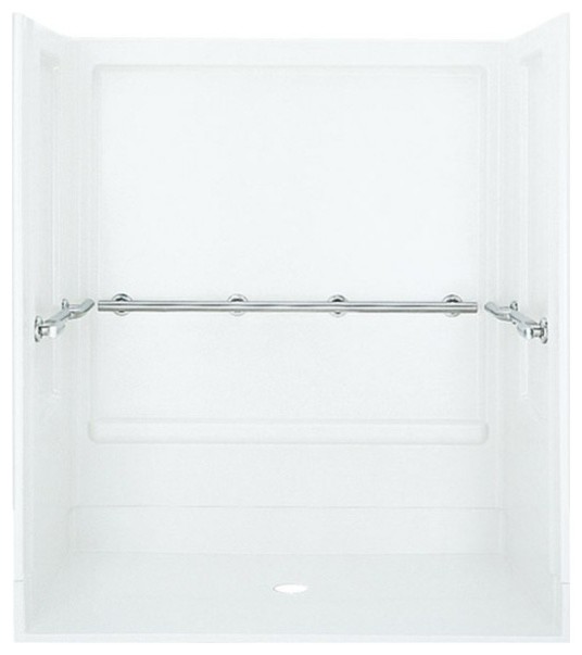 Sterling Rollin 72"x39.3"x63.25" Vikrell Alcove Shower Kit, 39.38"x63