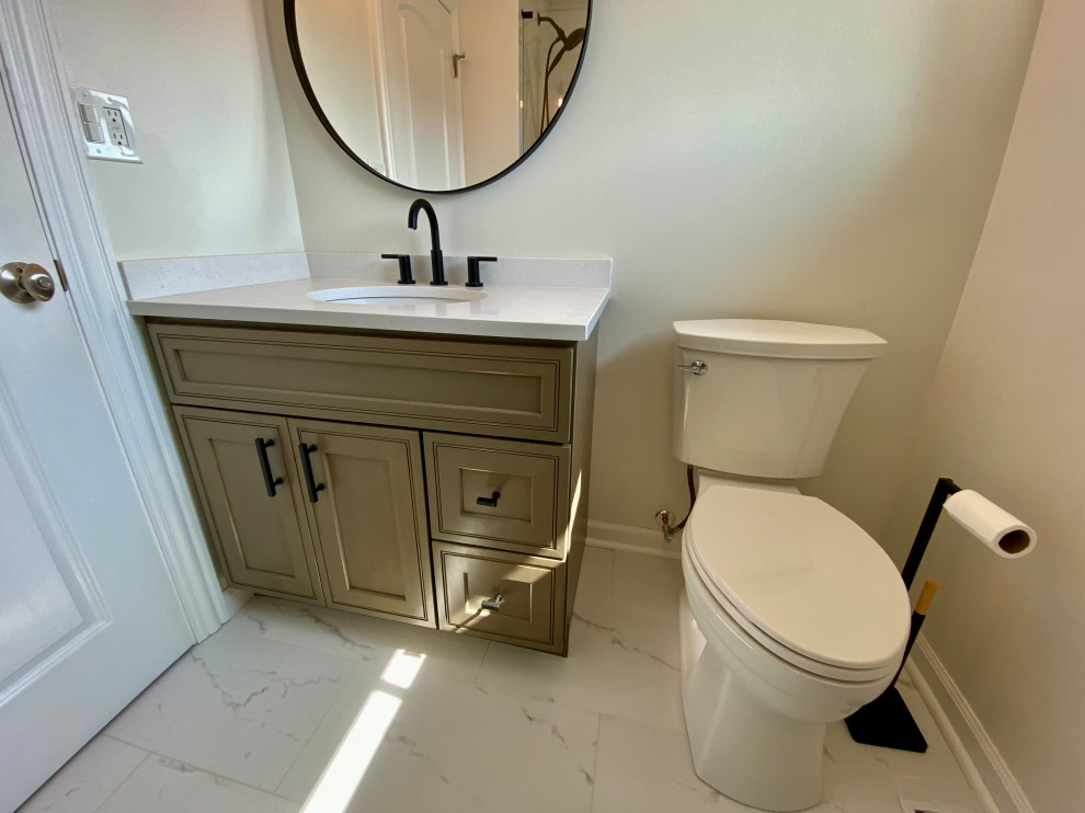 South Wheaton Small Master Bath