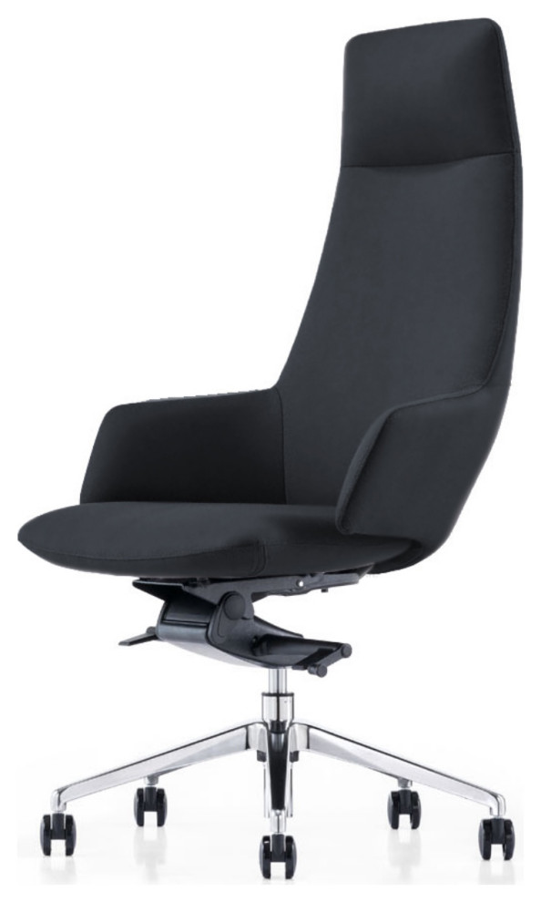 Modrest Gates Modern Black High Back Executive Office Chair Modern Office Chairs by Vig