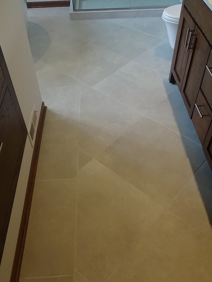 Inspiration for a mid-sized transitional home design remodel in Chicago