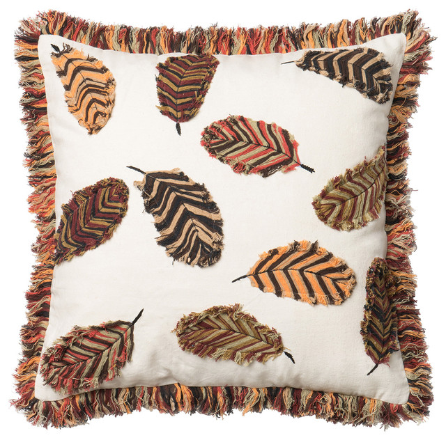 Autumn Burst Throw Pillow - Poly Insert rustic-decorative-pillows