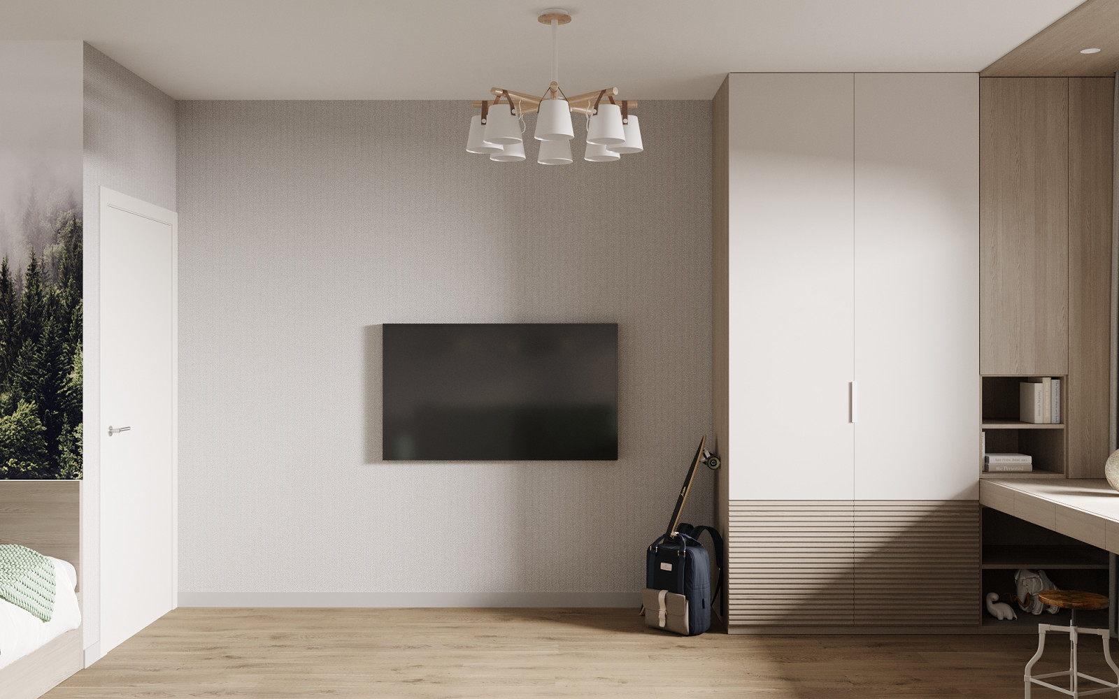 ЖК «Ultra City», квартира в стиле современный минимализм в теплой светлой гамме