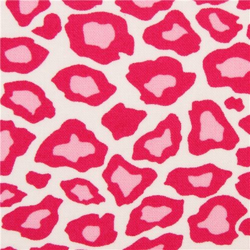 Pink Leopard Print Fabric By Robert Kaufman Kawaii Pink Leopard Print Fabric By Robert Kaufman