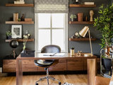 Contemporary Home Office by Angela Ballard