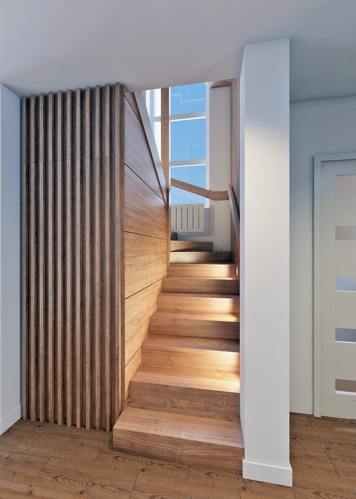 Дизайн интерьера таунхауса в современном эко стиле