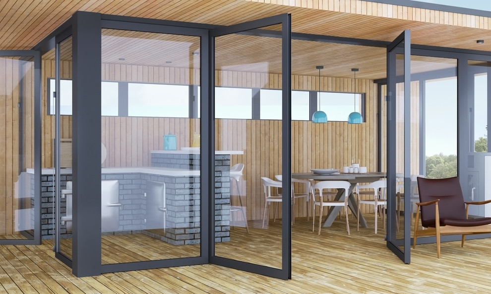 Гриль-зона в блок-контейнере