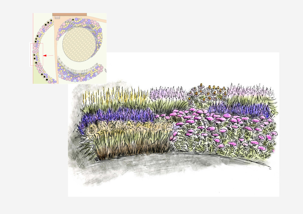 Дизайн цветника