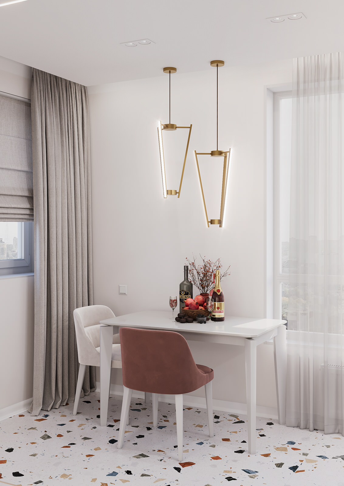 Дизайн-проект яркой квартиры 65 кв.м в современном стиле