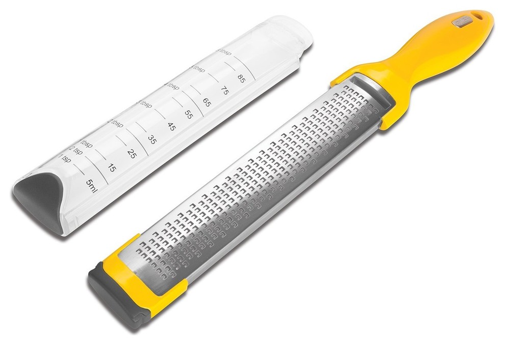 Zyliss Lemon, Citrus and Cheese Zester, Rasp Grater With Cover