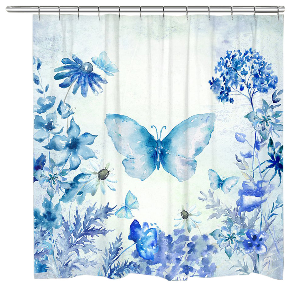 Shower Curtain Botanical Print BOHO SHOWER CURTAIN Chrysanthemum Print Boho Decor Bohemian Bathroom Decor Floral Shower Curtain