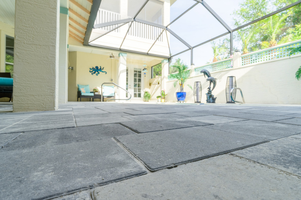 Travertine Pavers Pool Deck