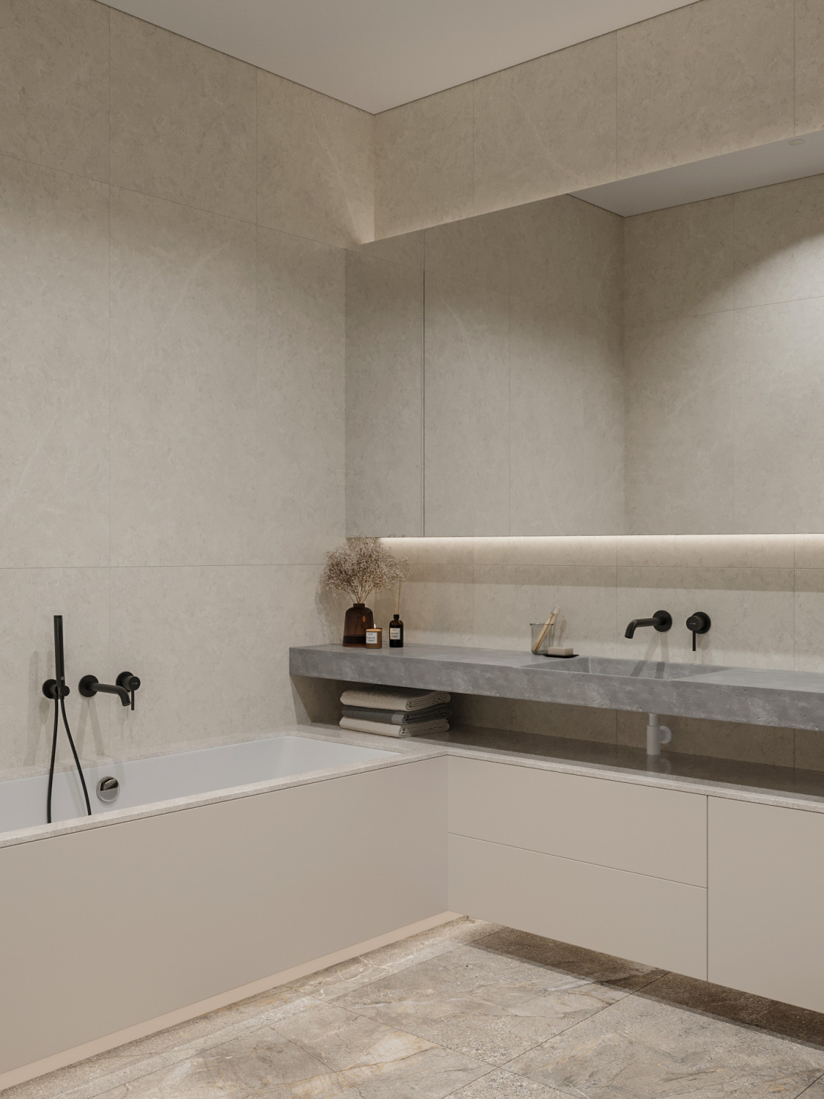 Современная квартира в Москве 78 м²