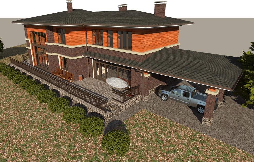 Дом в стиле Райта