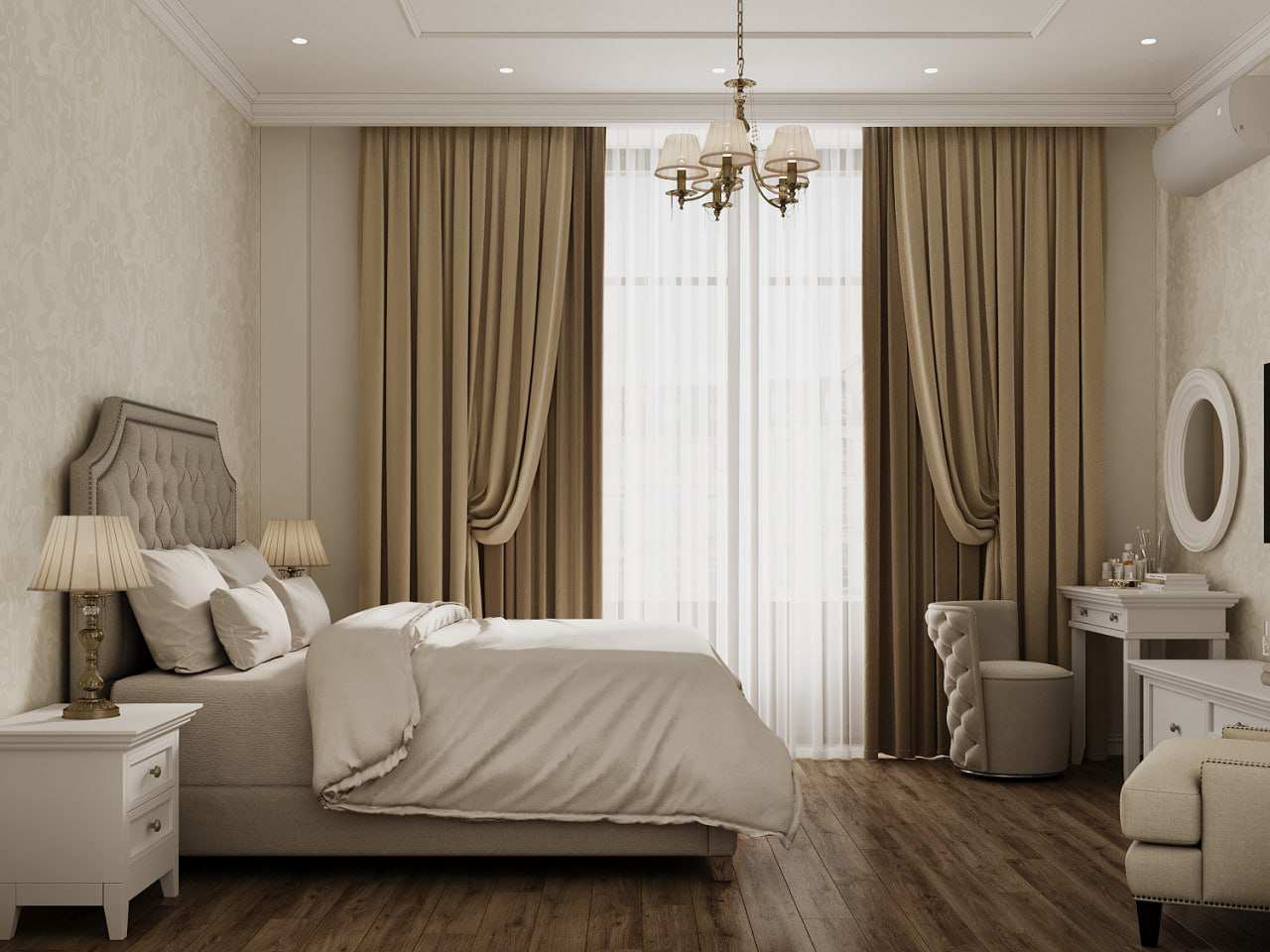 Дизайн-проект квартиры в "Сталинке" в классическом стиле