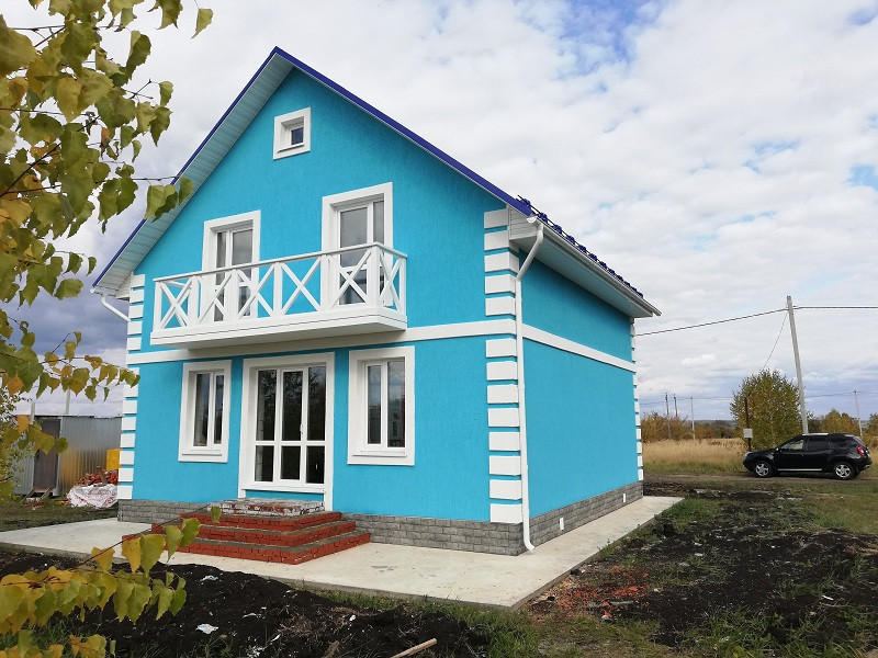 Дом по типовому проекту площадью 107 кв.м.