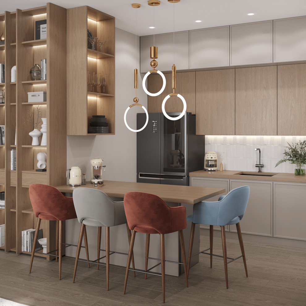 ЖК Крылья Кухня гостиная