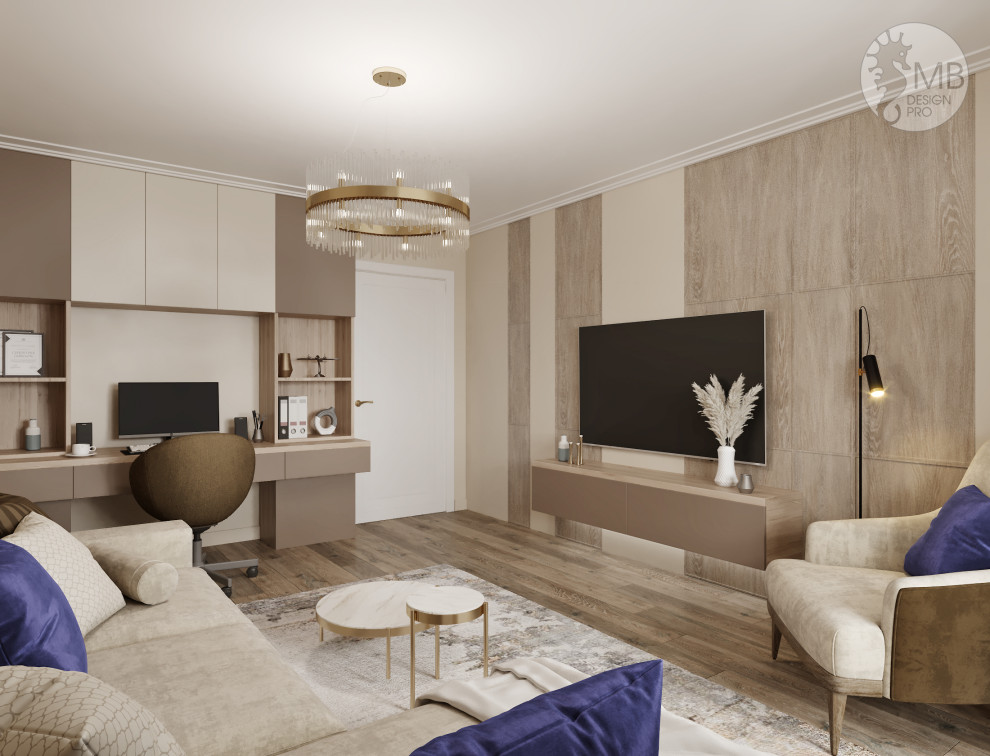 Квартира в карамельных тонах в современном стиле