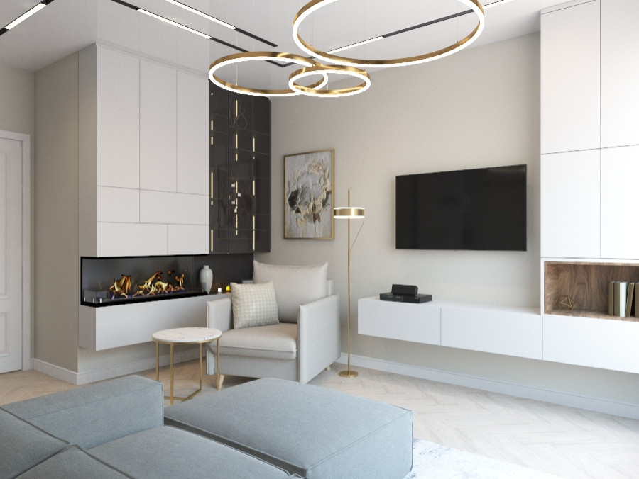 современные кухни/гостиные