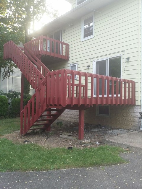 Multi-level Mega Deck rustic