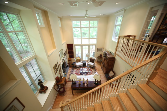 2 Story Great Room from Library Balcony