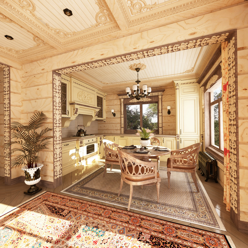 Интерьер загородного дома в стиле русско-европейское кантри