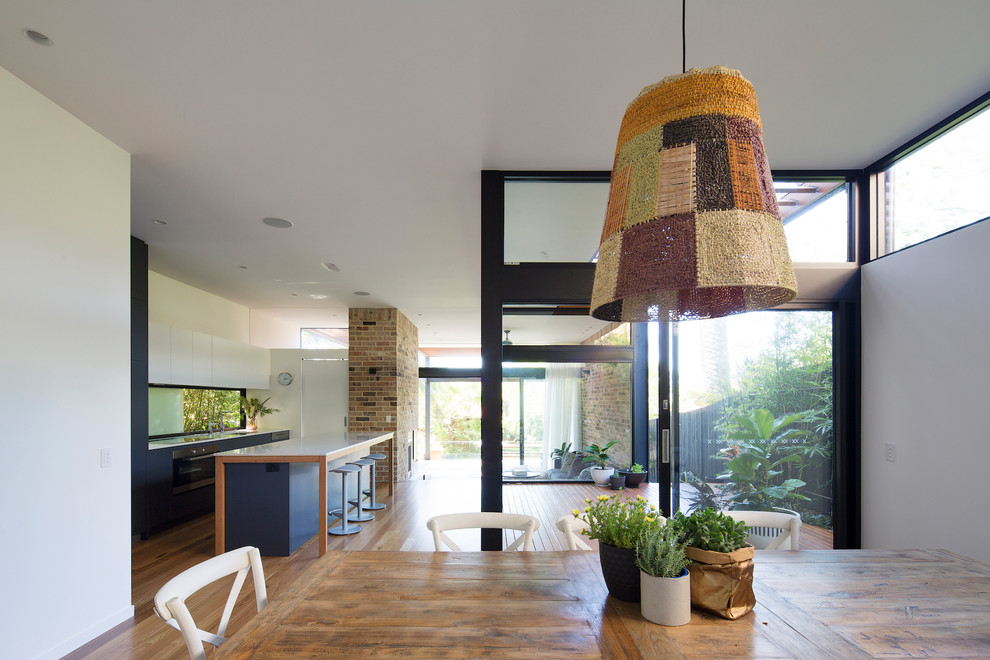 Inspiration for a contemporary dining room in Sydney.