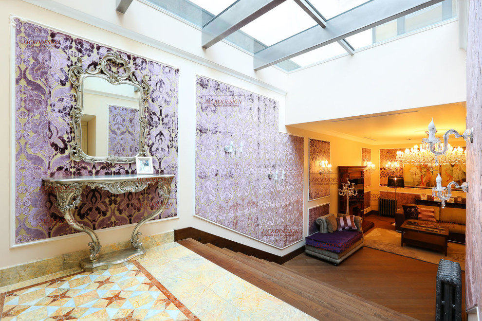 Обивка стел гостиной тканью