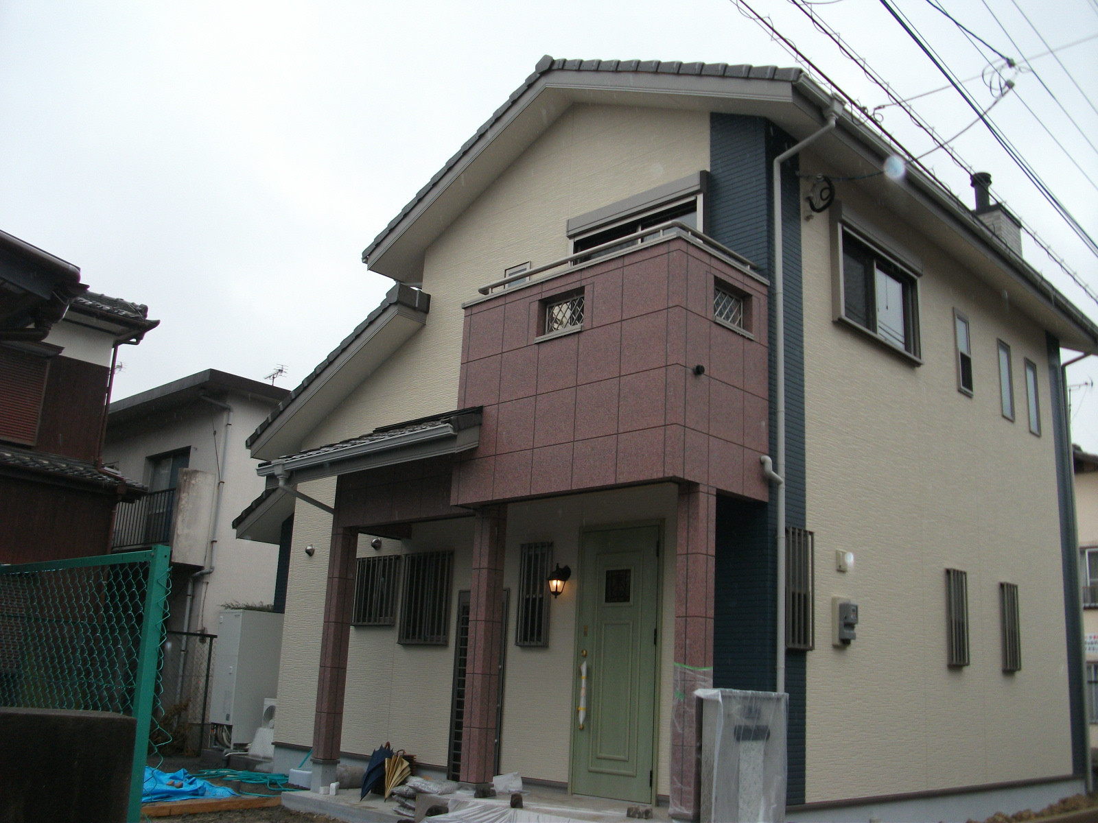 薪ストーブがある天然木の家