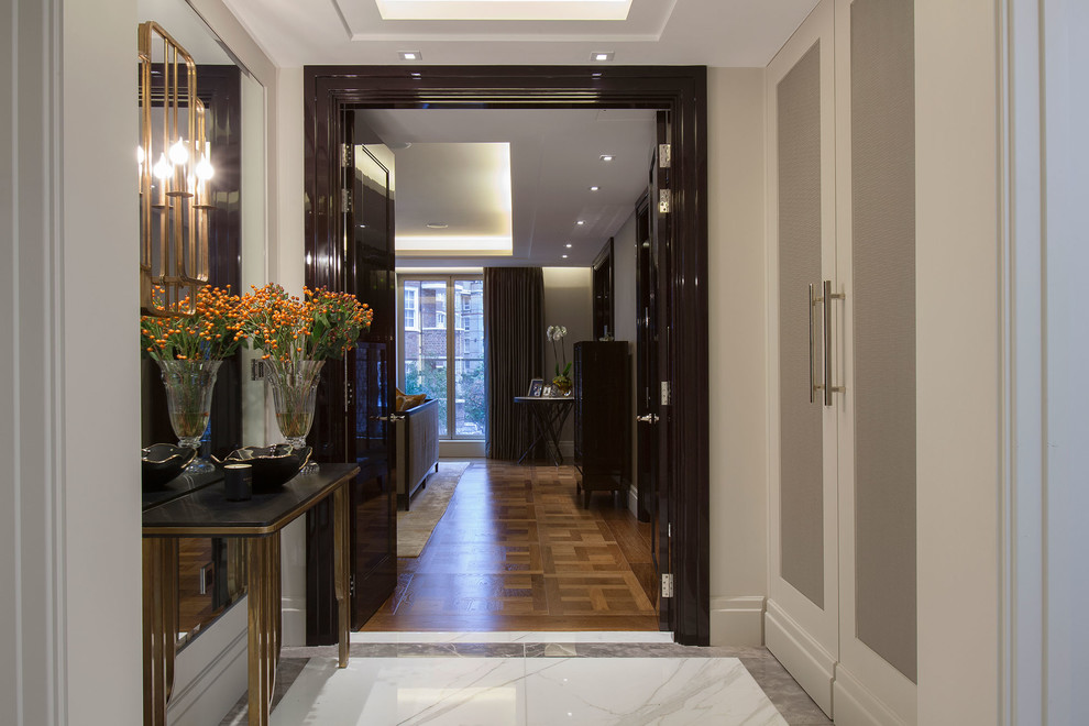 Transitional entryway in London.