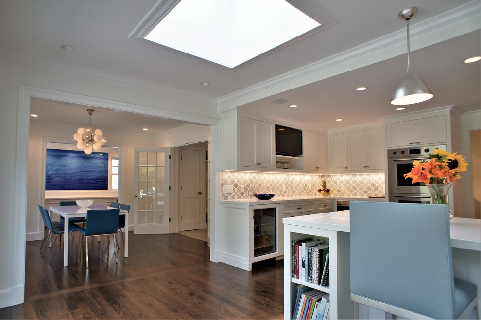 Transitional kitchen photo in Boston