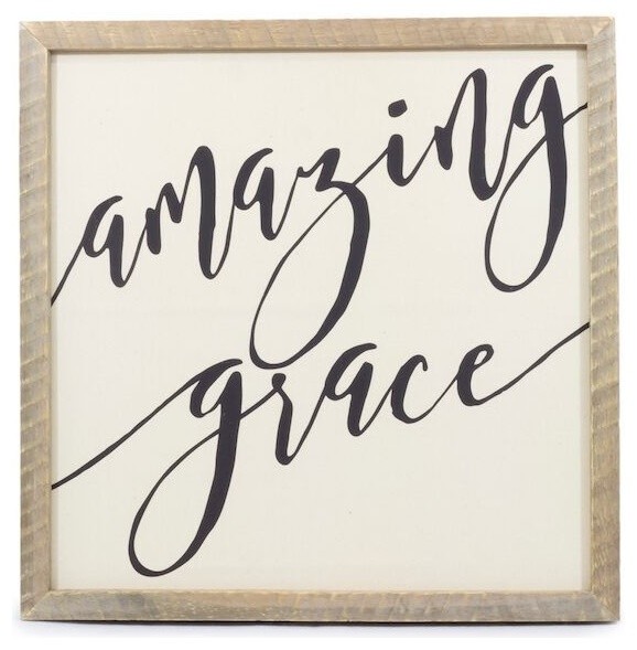 Framed Canvas Print "Amazing Grace", 24x24