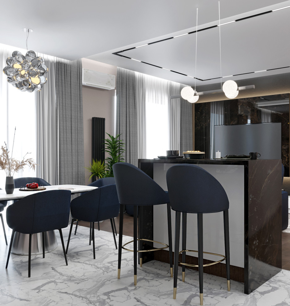 Дизайн проект для квартиры с 3-ех метровым потолком