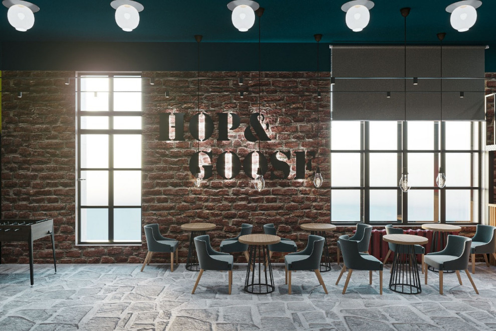 Бар в Вавилов Лофте.