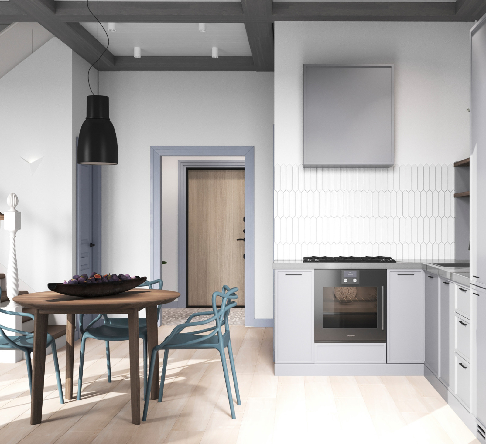 Таунхаус Совушки Кухня-гостиная, прихожая