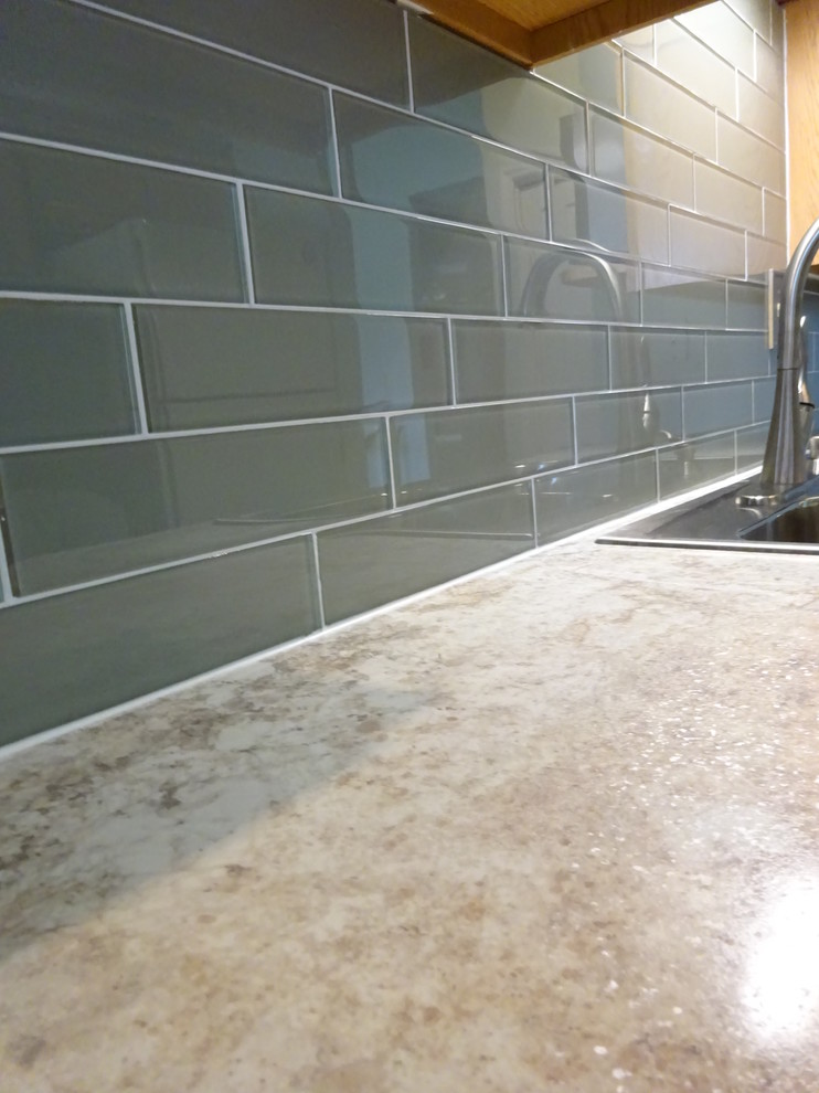 Transitional home design photo in Chicago