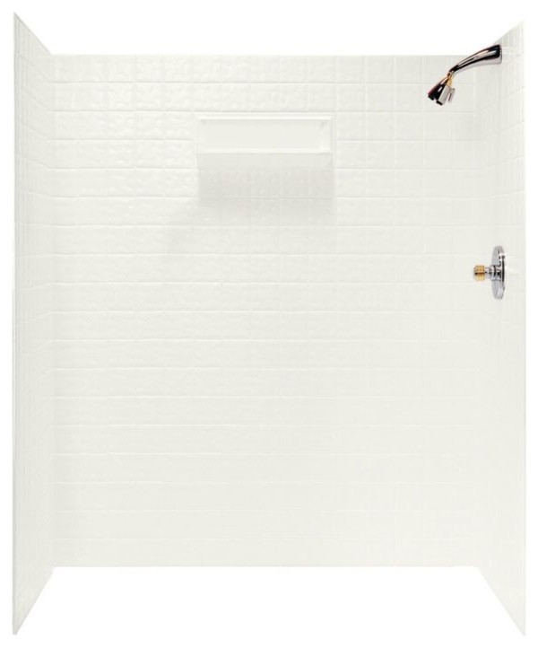 Swan 36x64.75x71.625 Veritek Shower Wall Surround, Bisque