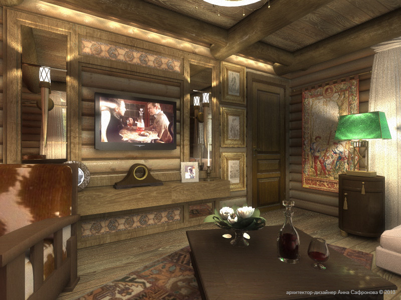 Интерьер загородного дома в Подмосковье