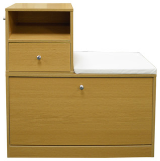 Buddy Hall Table With Shoe Bench Oak Contemporary Shoe