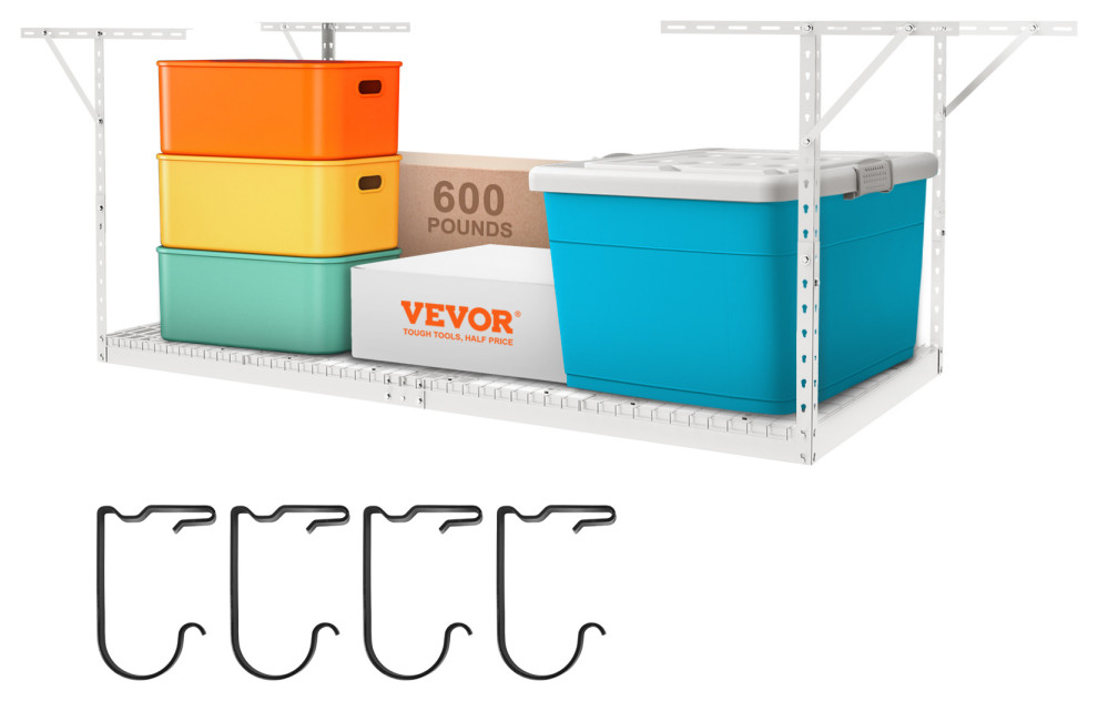 VEVOR Overhead Adjustable Garage Storage Rack 48x96" Ceiling Rack
