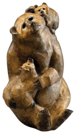 Bear Mama Bronze Sculpture