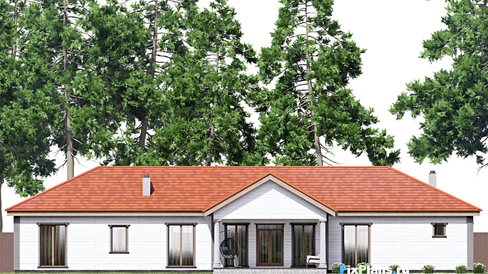 Проект одноэтажного дома 19х26м S273м2 F-16379