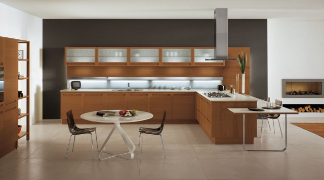 Terra By Snaidero Design Brandy Oak Wood Contemporary Kitchen Los Angeles By Snaidero Usa